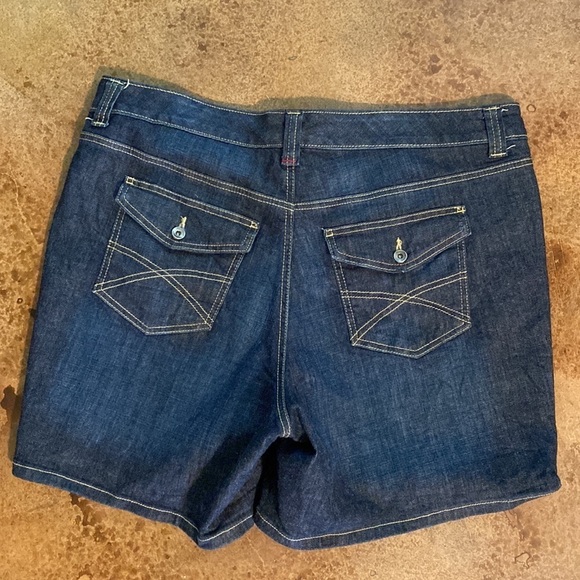 TOMMY Hilfiger vintage 90’s Y2K plus dark wash denim‎ shorts - Picture 1 of 7